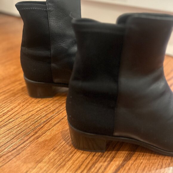 Stuart Weitzman Easy On Black Ankle Boots Size 11 - Unworn, New in Box - Picture 3 of 4